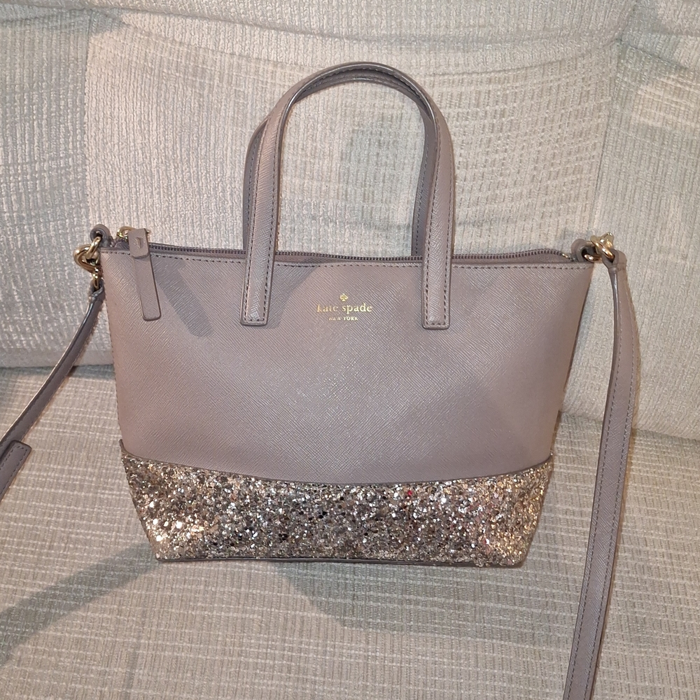 Kate Spade Gray and Silver Women's Bag